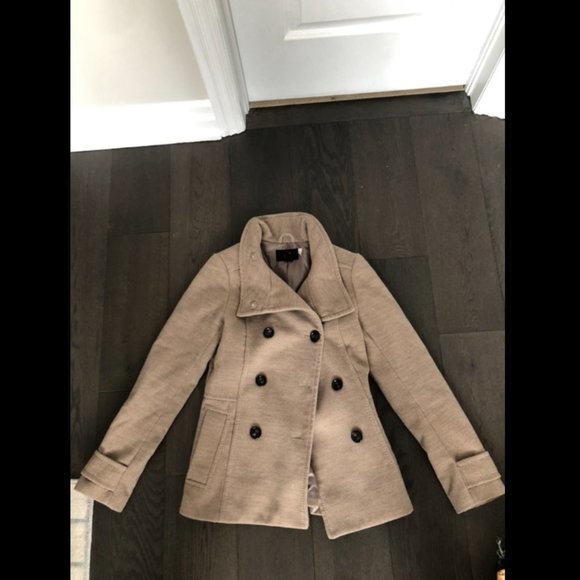 EUC Camel Pea Coat - Picture 1 of 1